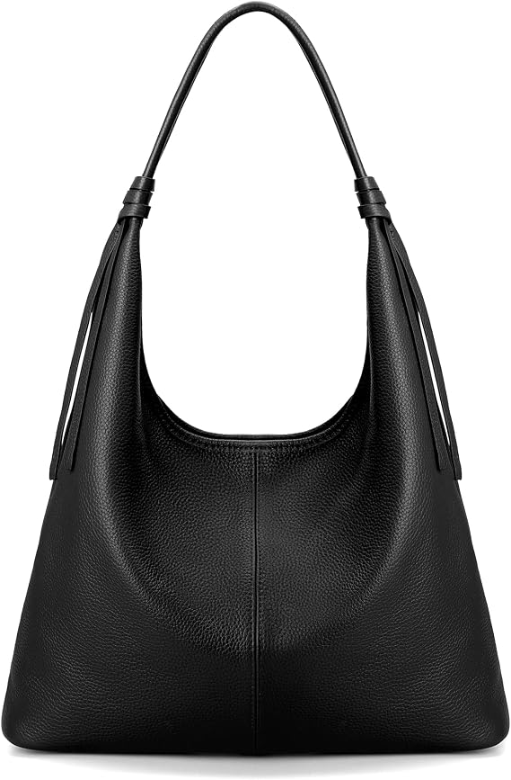 Slouchy Genuine Leather Hobo Bag