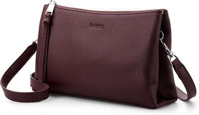 Genuine Leather RFID Crossbody Bag