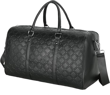 Vegan Leather Gym Duffle Bag