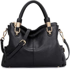 Pebbled Leather Satchel Tote