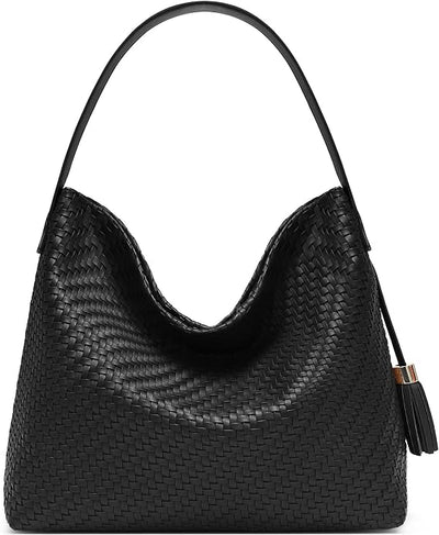 Large Woven Leather Tote Bag