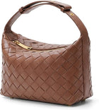 Woven Faux Suede Hobo Bag
