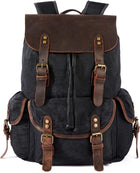 Vintage Waxed Canvas Backpack – Army Green