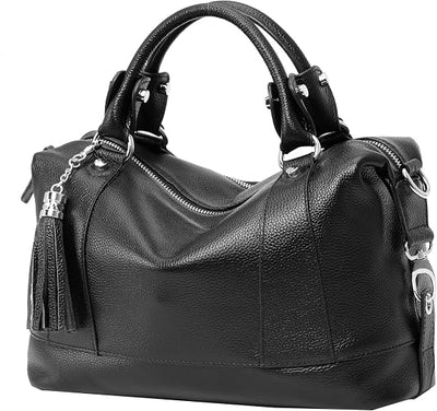 Genuine Leather Satchel Tote Bag