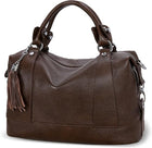 Genuine Leather Satchel Tote Bag