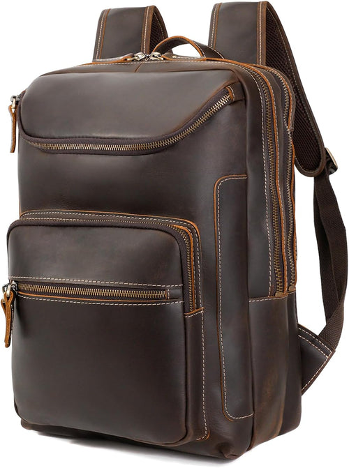 Full-Grain Leather Backpack - 16 Inch Laptop