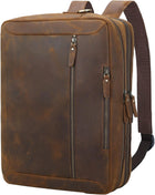 Convertible Leather Briefcase Backpack