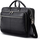 Classic Leather Toploader Briefcase